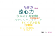 【論文データ】centrifugal force（遠心力）の国内研究動向まとめ