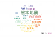 【論文データ】Kumamoto earthquake（熊本地震）の国内研究動向まとめ