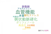 【論文データ】vascular function（血管機能）の国内研究動向まとめ