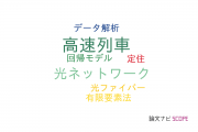 【論文データ】high speed train（高速列車）の国内研究動向まとめ