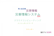 【論文データ】disaster information（災害情報）の国内研究動向まとめ
