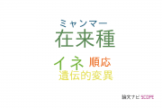 【論文データ】landrace（在来種）の国内研究動向まとめ
