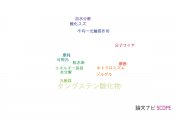 【論文データ】tungsten oxide（タングステン酸化物）の国内研究動向まとめ