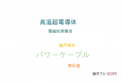 【論文データ】power cables（パワーケーブル）の国内研究動向まとめ