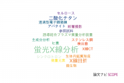【論文データ】X-ray fluorescence (XRF)（蛍光X線分析）の国内研究動向まとめ