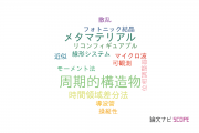 【論文データ】periodic structure（周期的構造物）の国内研究動向まとめ