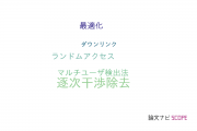 【論文データ】successive interference cancellation（逐次干渉除去）の国内研究動向まとめ