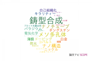 【論文データ】template synthesis（鋳型合成）の国内研究動向まとめ