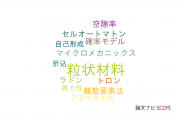 【論文データ】granular materials（粒状材料）の国内研究動向まとめ