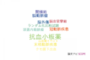 【論文データ】antiplatelet drug（抗血小板薬）の国内研究動向まとめ