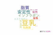 【論文データ】soy milk（豆乳）の国内研究動向まとめ