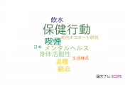 【論文データ】health behavior（保健行動）の国内研究動向まとめ
