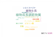 【論文データ】plant growth（植物生長）の国内研究動向まとめ