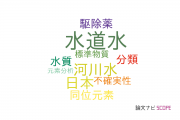 【論文データ】tap water（水道水）の国内研究動向まとめ