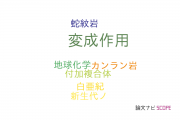 【論文データ】metamorphism（変成作用）の国内研究動向まとめ