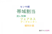 【論文データ】bandwidth allocation（帯域割当）の国内研究動向まとめ