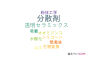 【論文データ】dispersant（分散剤）の国内研究動向まとめ