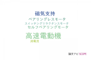 【論文データ】high-speed motor（高速電動機）の国内研究動向まとめ