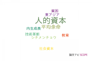【論文データ】human capital（人的資本）の国内研究動向まとめ