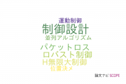 【論文データ】control design（制御設計）の国内研究動向まとめ