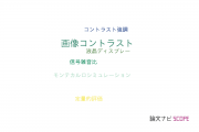 【論文データ】image contrast（画像コントラスト）の国内研究動向まとめ