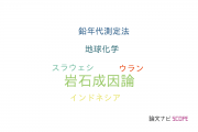 【論文データ】petrogenesis（岩石成因論）の国内研究動向まとめ