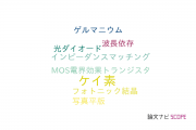 【論文データ】CMOS processの国内研究動向まとめ
