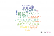 【論文データ】cobalt oxide（酸化コバルト）の国内研究動向まとめ