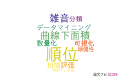 【論文データ】ranking（順位）の国内研究動向まとめ