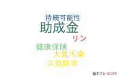 【論文データ】subsidy（助成金）の国内研究動向まとめ