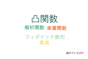 【論文データ】convex function（凸関数）の国内研究動向まとめ