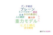 【論文データ】gravity model（重力モデル）の国内研究動向まとめ