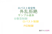 【論文データ】disturbance rejection（外乱拒絶）の国内研究動向まとめ
